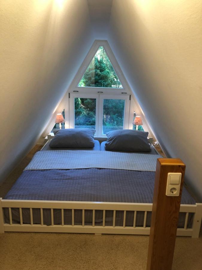 Ferienhaus Reetdach 1300Qm Privatgrundstueck Bootssteg Sauna Templin Luebbesee Uckermark Erholung Pur Seenplatte Petersdorf  ภายนอก รูปภาพ